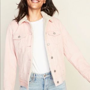 SHERPA-LINED CORDUROY JACKET